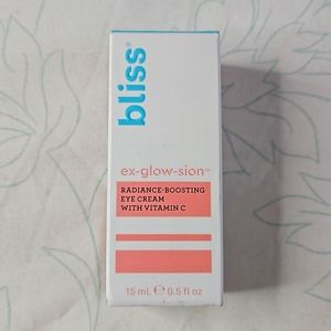 Bliss ex-glow-sion radiance boosting eye cream w vit c